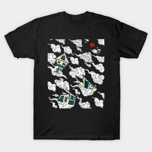 Houses on clouds T-Shirt